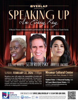 Broadway Stars Coming to South Florida: The DPJCC Overlap Presents Speaking Up in Every Key Featuring Broadway's Seth Rudetsky with Lillias White &amp; Arielle Jacobs
