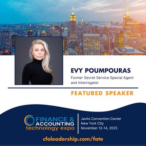 Former U.S. Secret Service Special Agent Evy Poumpouras to Deliver Closing Keynote at FATE 2025