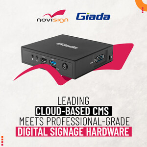 NoviSign and Giada Strengthen Their Digital Signage Partnership
