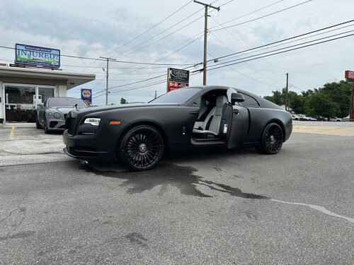 XPEL Stealth PPF, ceramic window tint & custom wheels on a Rolls-Royce Wraith by Car Teks — authorized XPEL dealer in Schererville, IN.