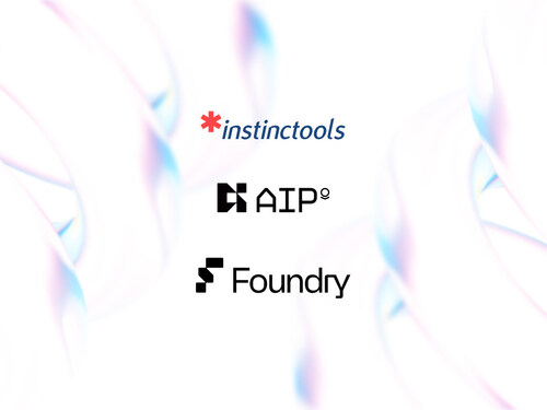 Instinctools, Palantir foundry, Palantir AIP logos