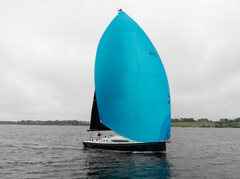 J/40 with Spinnaker, photo courtesy of East Coast Yacht Sales