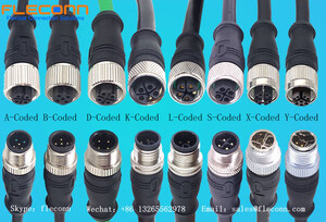 M12 Connector Introduction, Coding Types VS Applications