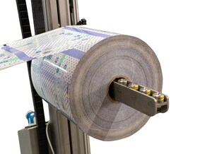 Packline Introduces The Omni-Boom Reel Lifting Attachment For Multi-Directional Roll Rotation And Handling In Clean Room Environments